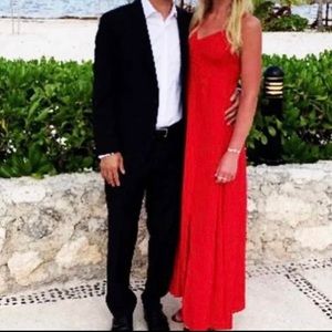 Red H&M maxi dress, size 6.